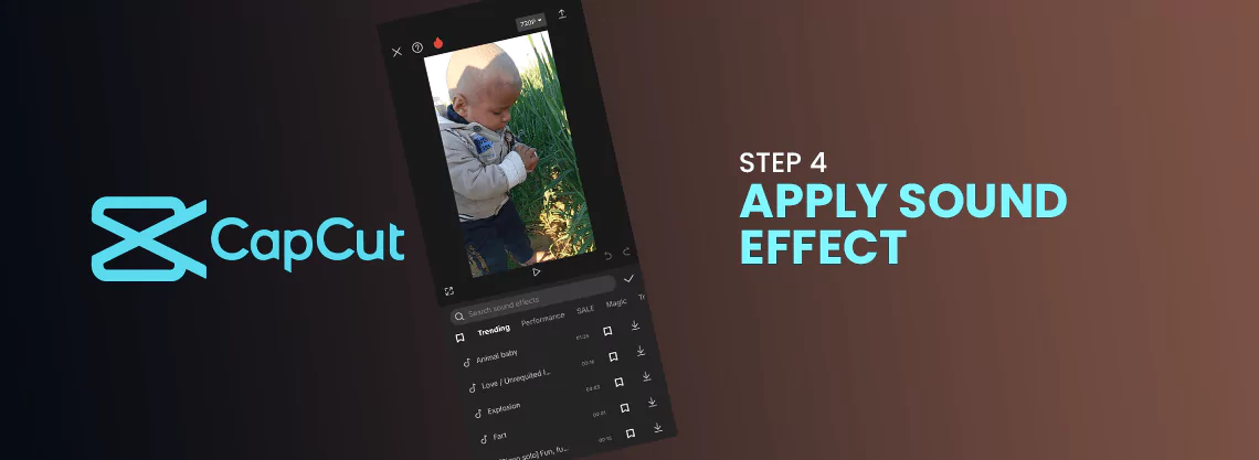 how to apply sound effects on video in capcut mod apk