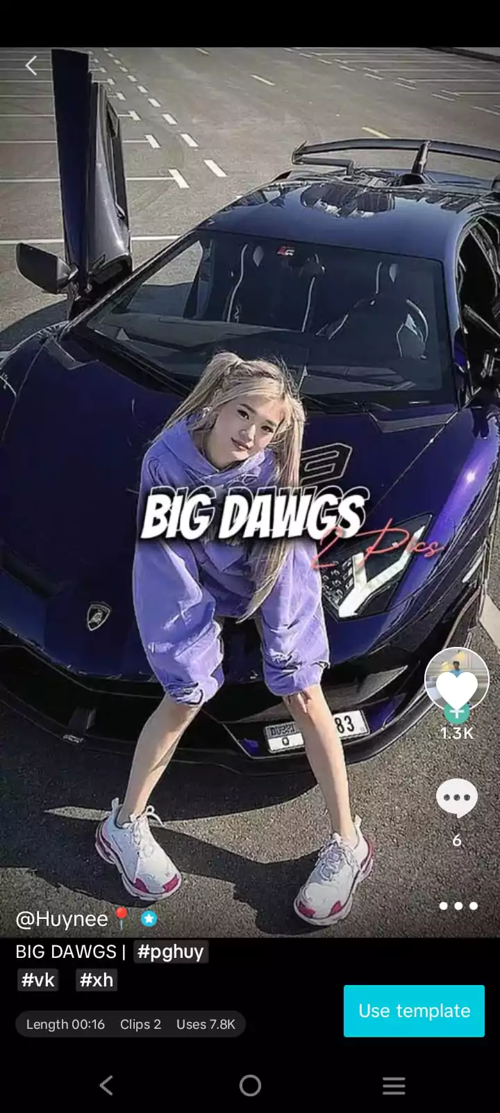 Big Dawgs capcut template Link